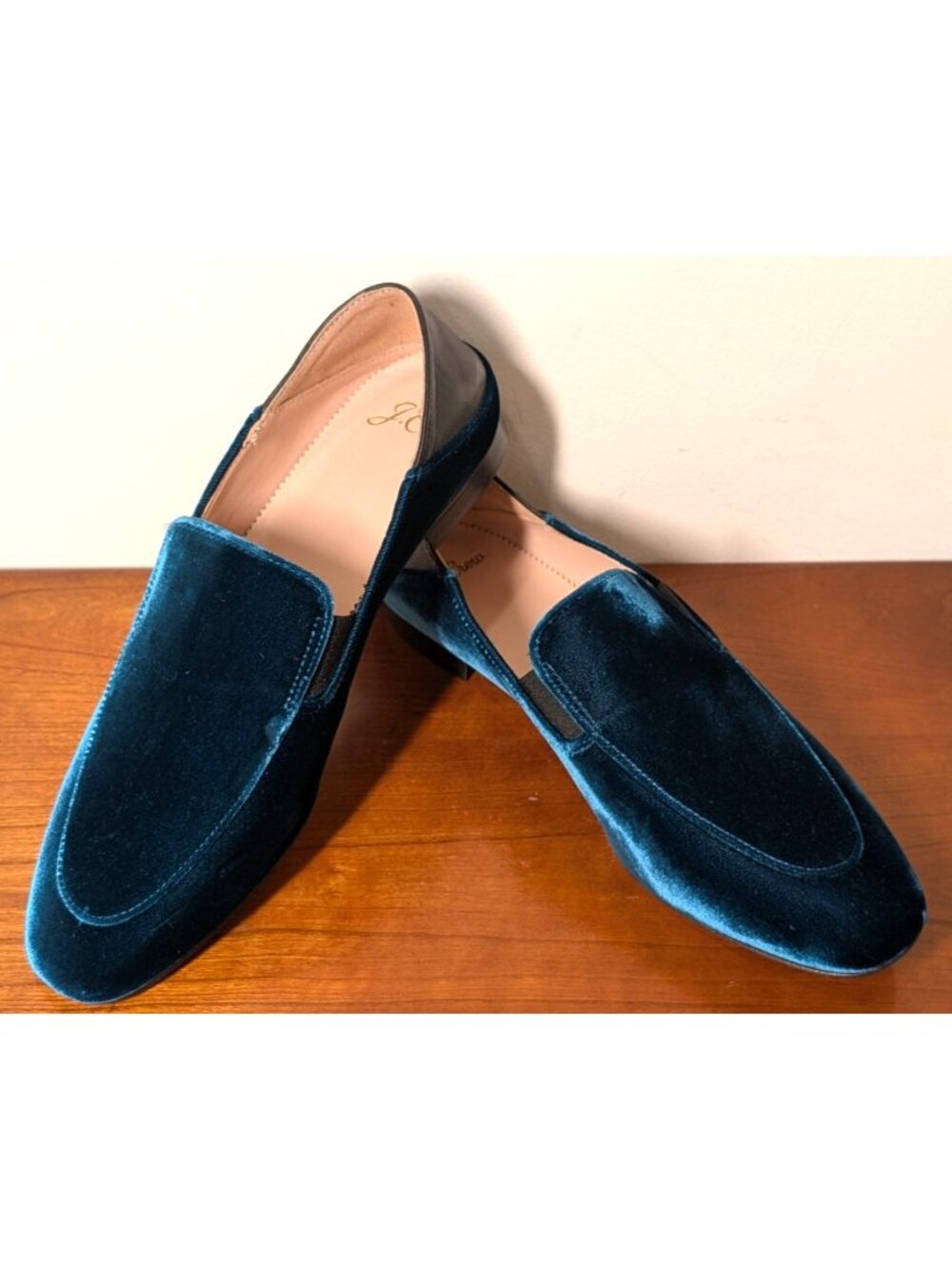 NEW J. Crew Convertible Smoking Slipper in Deep Sea, Women's Size 8/EU 38.5 - Picture 2 of 14